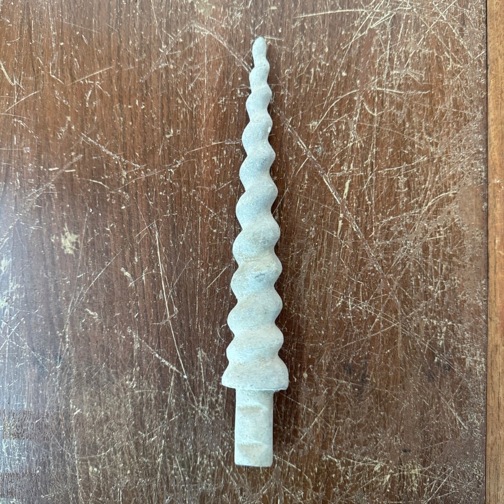 Cast Aluminum Unicorn Horn for Statue Projects 7.5 inches + post